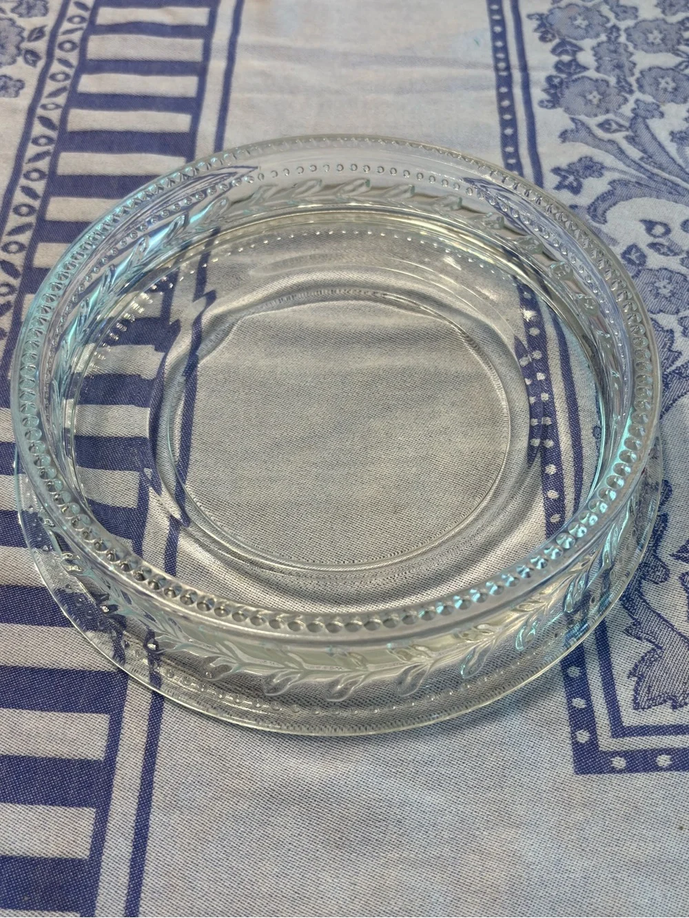 Vintage 1990s PartyLite Rondelle Clear Glass Candle Holder Retired Discontinued